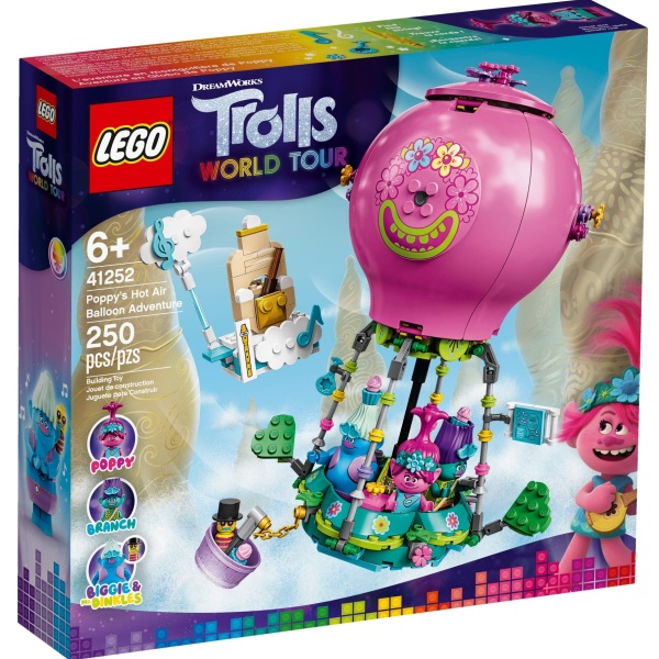 Lego Trolls World Tour Aventura Lui Poppy Cu Balonul Cu Aer Cald 6 Ani+ 250 Piese 41252